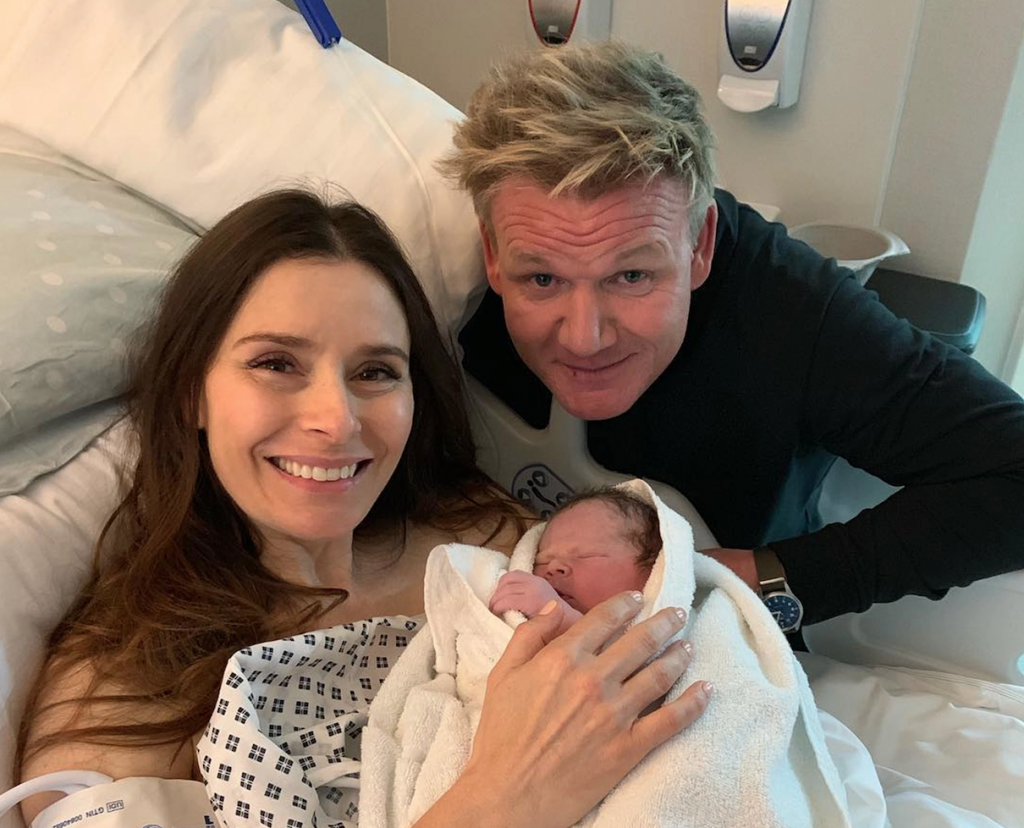 Gordon Ramsay with wife Tana after birth of Oscar