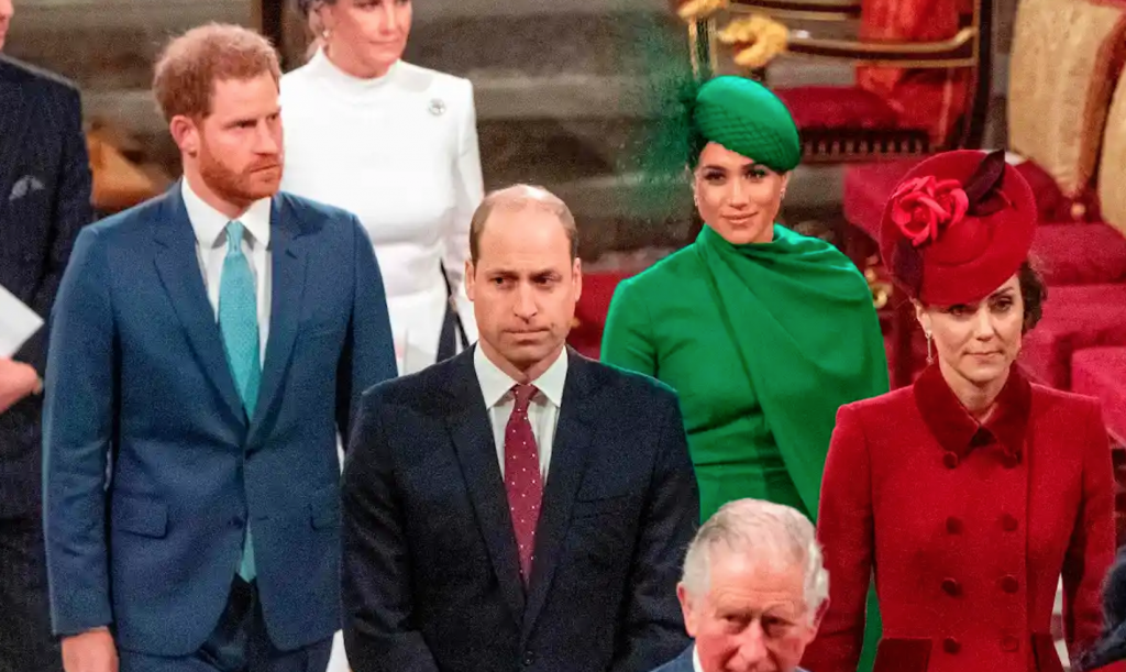 Hary, Meghan, William and Kate