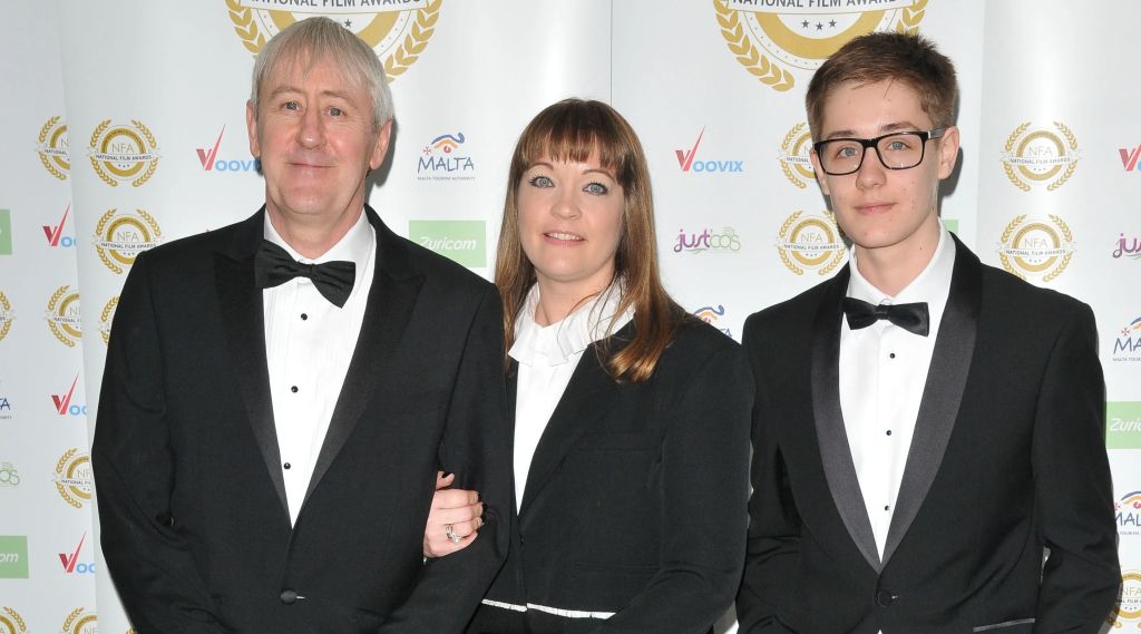 Nicholas Lyndhurst, his wife and son Archie 